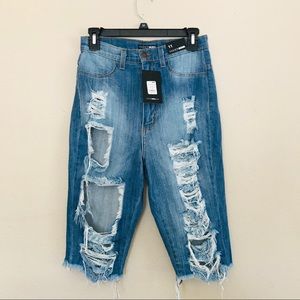 NWT Fashion Nova High Waisted Bermuda Shorts